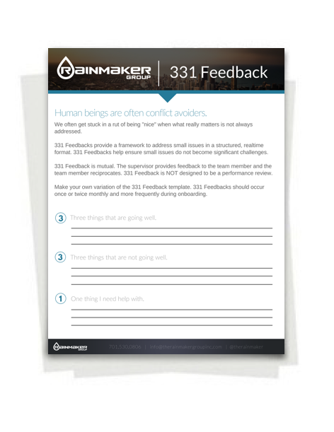 Download your 331 Feedback Template